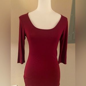 Burgundy Blouse